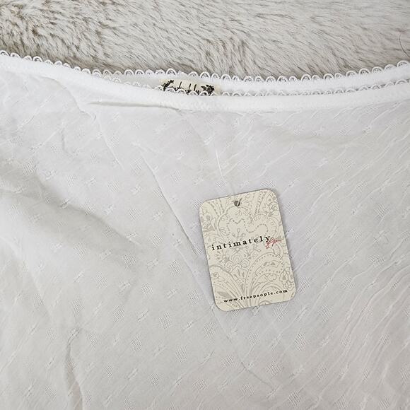 NEW Free People Intimately Sweet On You Bias Half Slip Maxi Skirt Clean Ivory - Picture 13 of 15